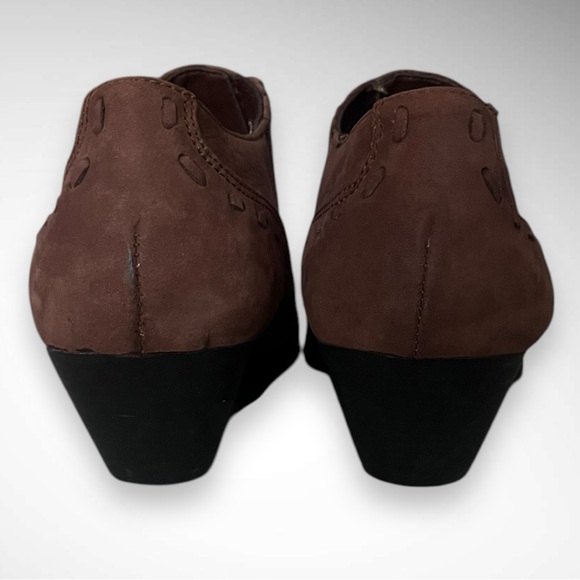 ELLEMENNO Rodeo Women's Brown Leather Western Style Ankle Boots‎ Size 8 | EUC - Picture 4 of 8